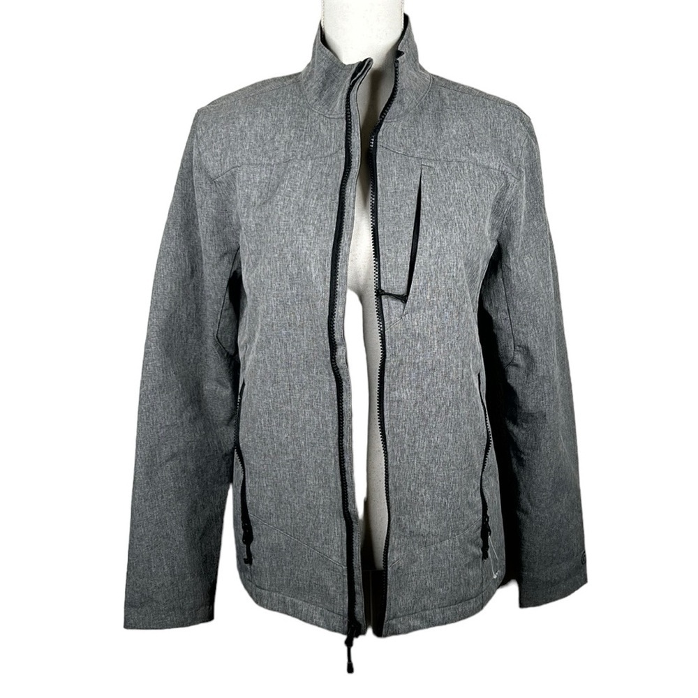 Champion Men's Gray Space‎ Dye Zip Down Lightweight Jacket Size Small